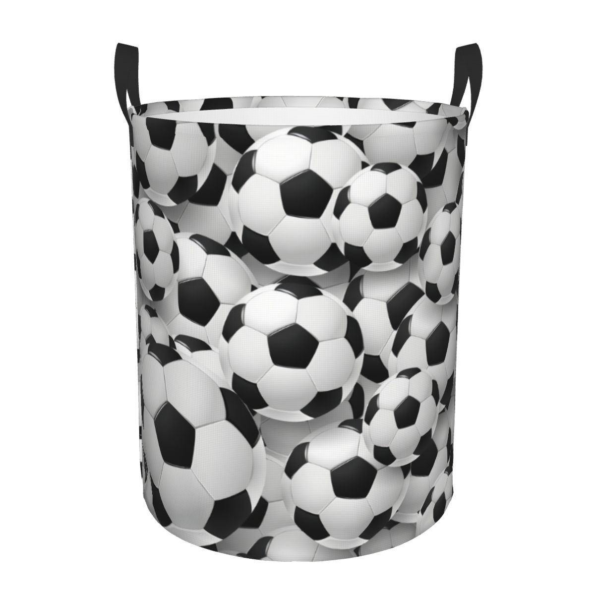 Baby Products Hamper - カスタムクールサッカーリーフットボールプリントランドリーバスケット折りたたみ式大型衣類収納ビンベビーバスケット