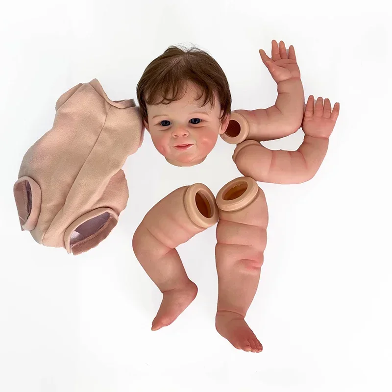 Baby Products Trending - 22インチ,55cmの生まれ変わった人形キット,人気のソフトフェイス塗装人形キット,手根の髪のある未完成のパーツ
