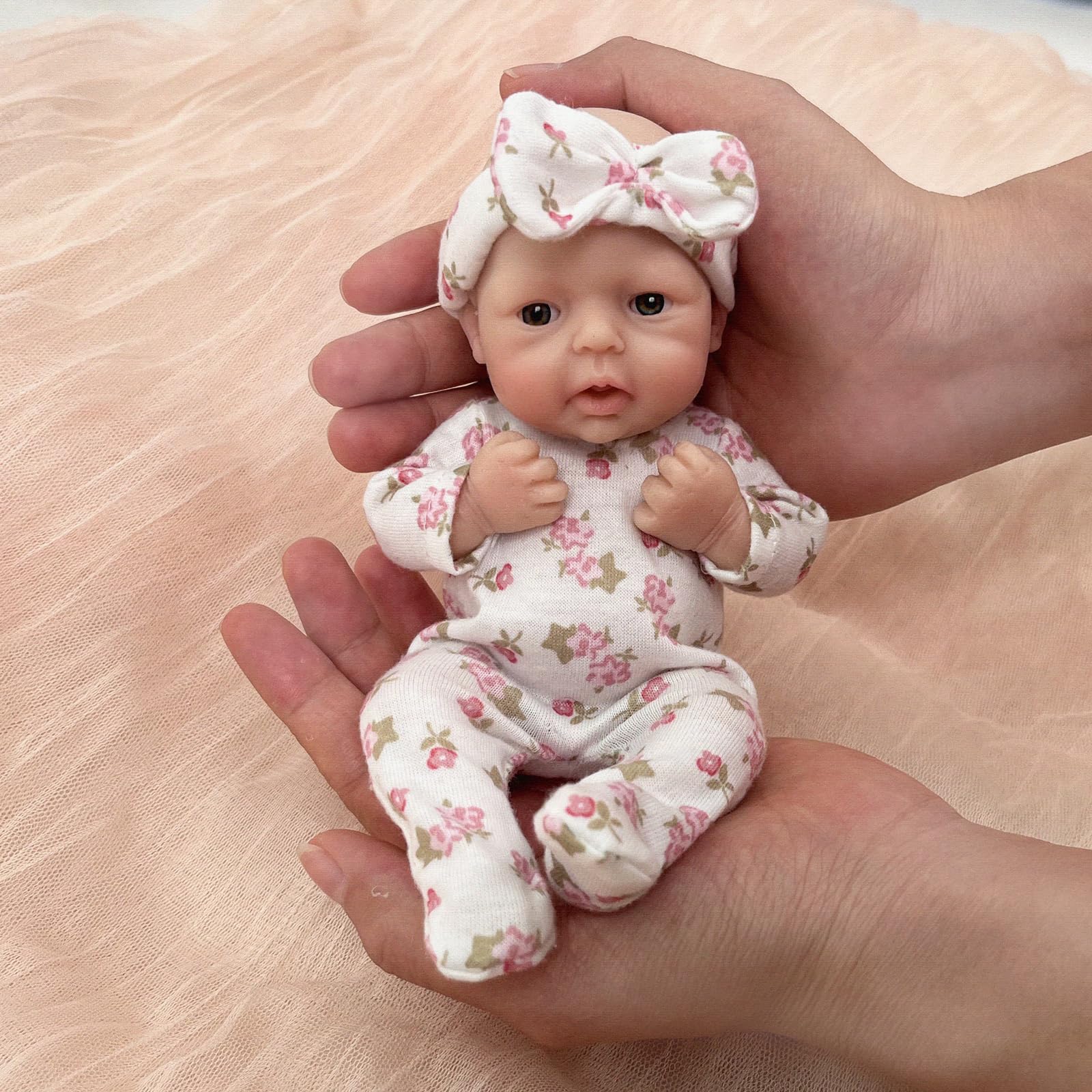 Baby Products Trending - Blrags リボーンベビードール 7 インチ女の子シリコーン人形ミニリアルなベビードールシリコーンフルボディハンドメイド