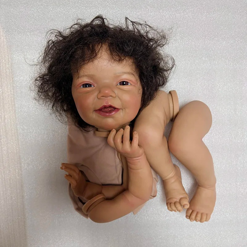 NPK 18インチ ダークスキン 手植え黒髪カーリーヘア リ - Baby Products For Curly Hair のレビューと価格