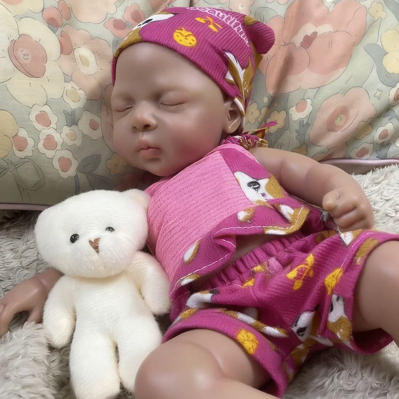 13インチの褐色肌のシリコン製リボーンドール、ルナ、アフリカ - Baby Products Trending のレビューと価格