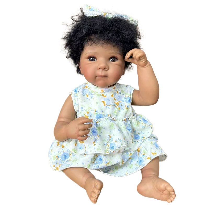 19インチ複数スタイル選択可能ダークスキンフルビニールボディ - Baby Products For Curly Hair のレビューと価格