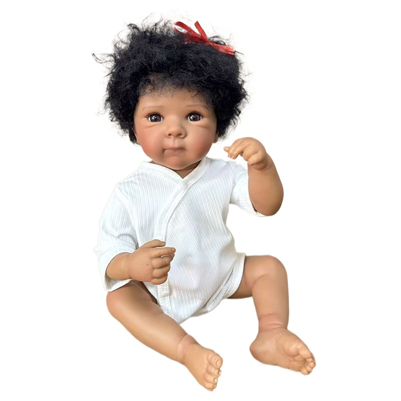 19インチ複数スタイル選択可能ダークスキンフルビニールボディ - Baby Products For Curly Hair のレビューと価格