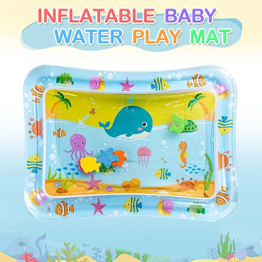 ベビー用空気注入式ウォータープレイマット – うつ伏せ練習用 - Play Mat のレビューと価格