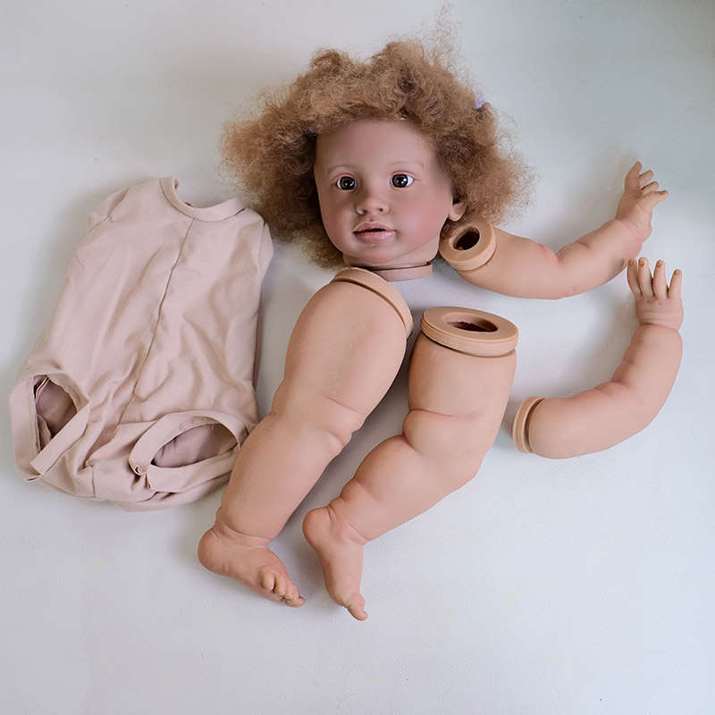 26 インチ ピッパ ダークスキン リボーンドールキット 複 - Baby Products For Curly Hair のレビューと価格