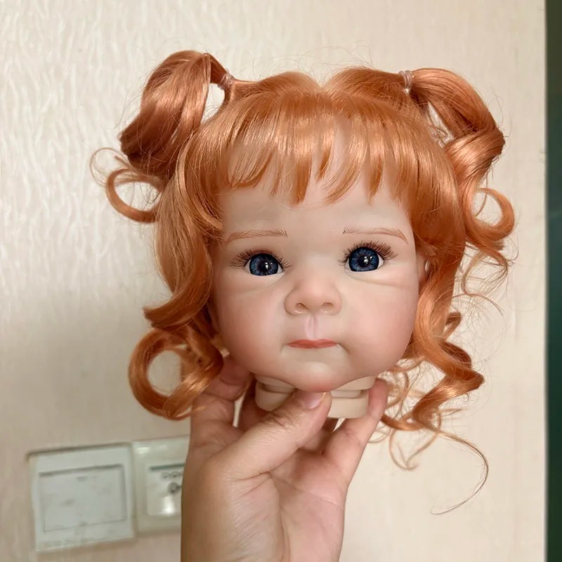 18インチの赤い巻き髪のベティ、塗装済みキット、リアルなリボ - Baby Products Trending のレビューと価格