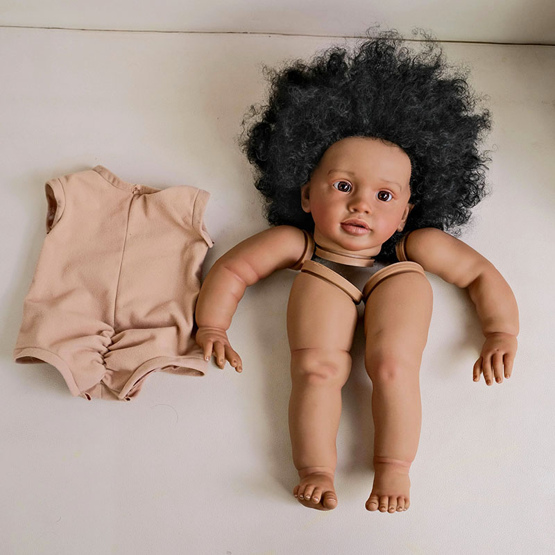 26 インチ ダークスキン リボーン ピッパ人形キット 複数 - Baby Products For Curly Hair のレビューと価格